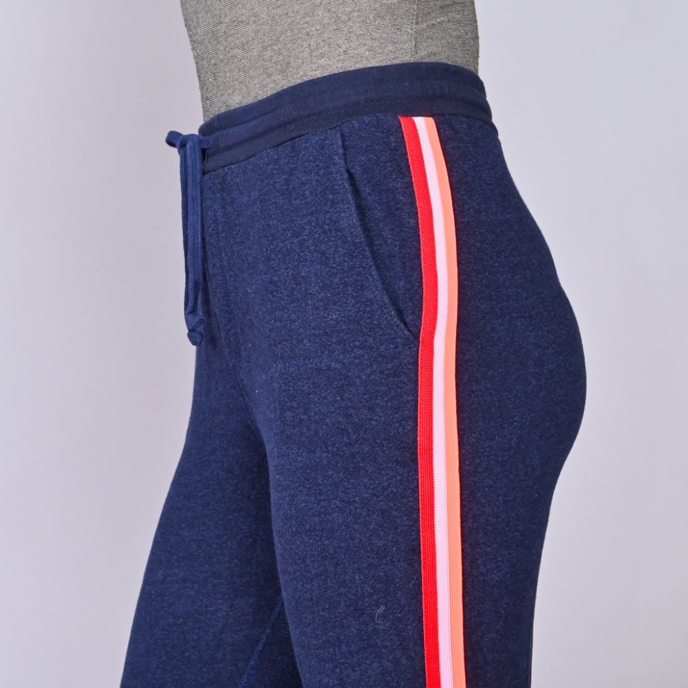 SUNDRY Track Stripes Heather Blue Jogger Pants - Picture 2 of 6